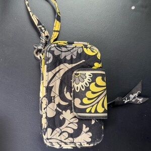 Vera Bradley Floral Black and Yellow Phone Case